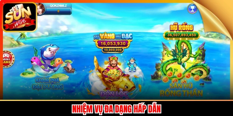 Nhiệm vụ đa dạng hấp dẫn