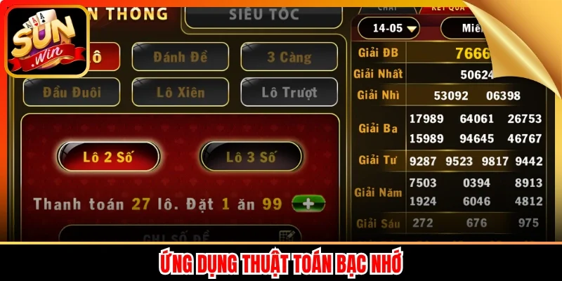 Ứng dụng thuật toán bạc nhớ