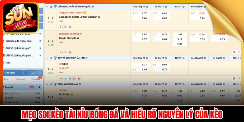 Mẹo soi kèo tài xỉu bóng đá và hiểu rõ nguyên lý của kèo
