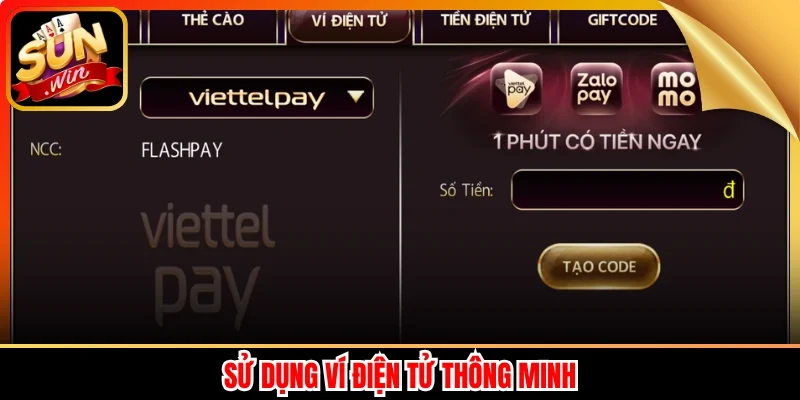 Sử dụng ví điện tử thông minh