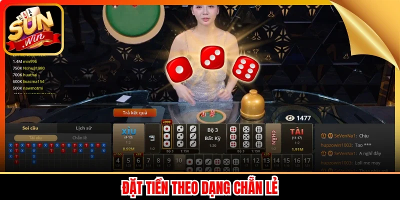 Đặt tiền theo dạng chẵn lẻ